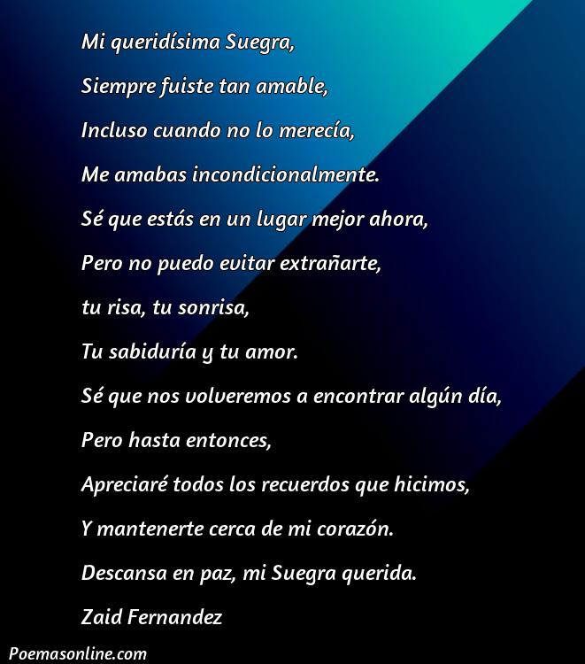 Reflexivo Poema para mi Suegra Fallecida, Poemas para mi Suegra Fallecida