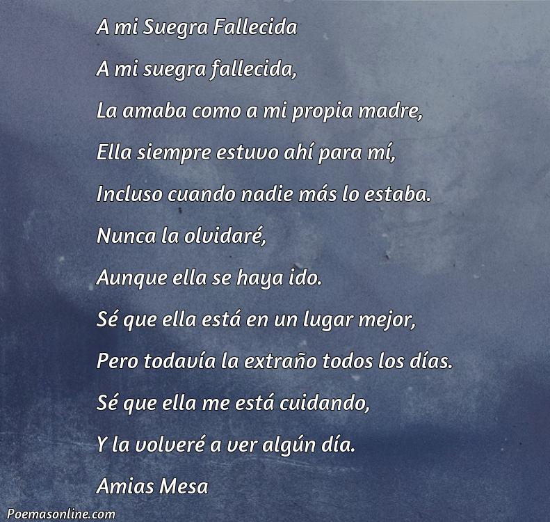 Hermoso Poema para mi Suegra Fallecida, Cinco Mejores Poemas para mi Suegra Fallecida