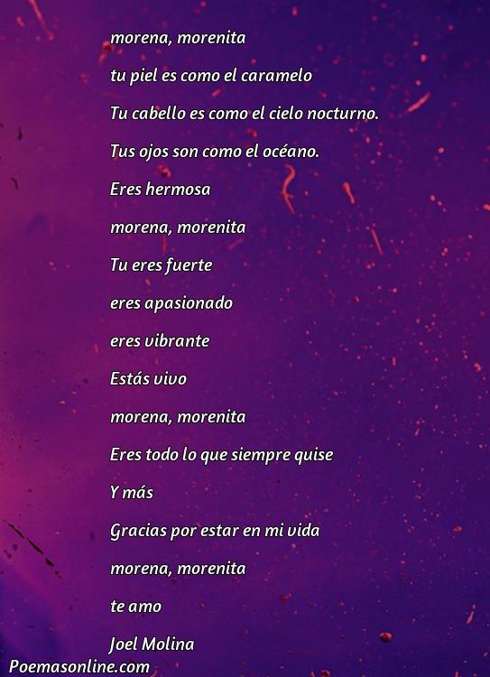 Reflexivo Poema para Morenas, Poemas para Morenas