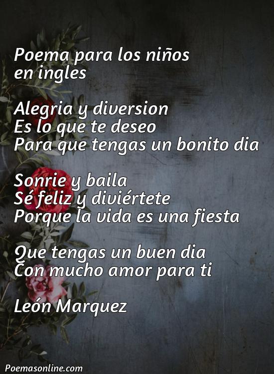 Hermoso Poema para Niños en Español, Poemas para Niños en Español