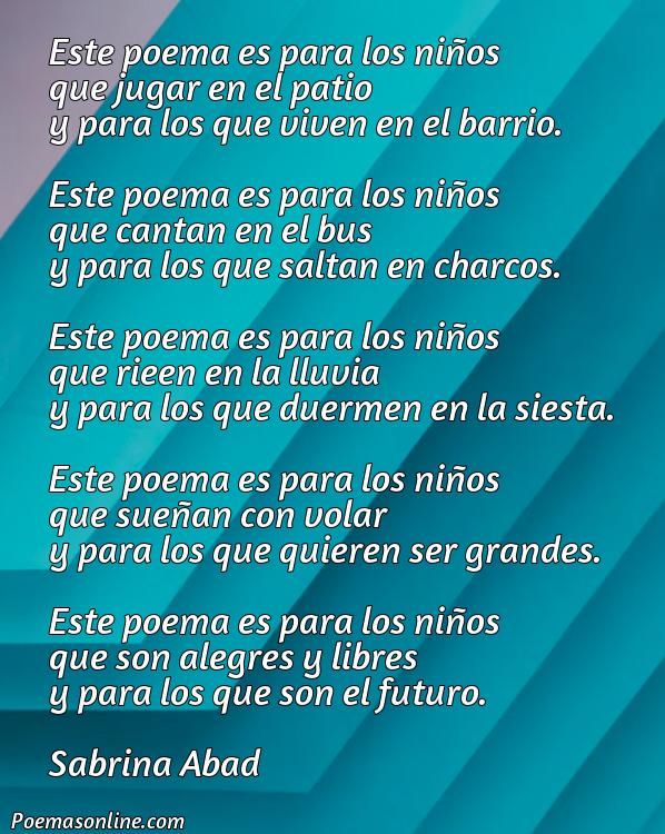 Lindo Poema para Niños en Español, Poemas para Niños en Español