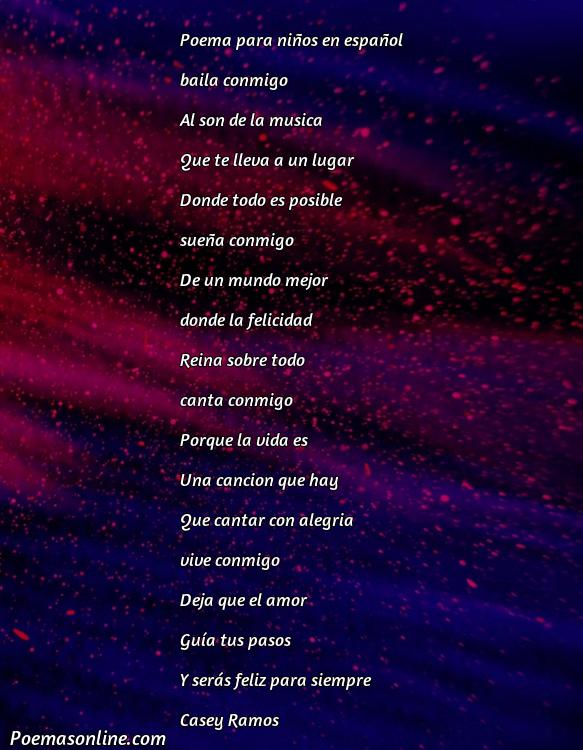 Hermoso Poema para Niños en Español, Poemas para Niños en Español