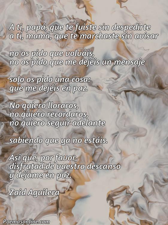 Excelente Poema para Padres Difuntos, Poemas para Padres Difuntos