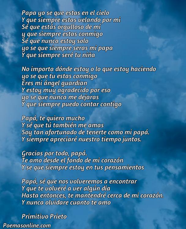 Inspirador Poema para Papa que Esta en el Cielo, Poemas para Papa que Esta en el Cielo