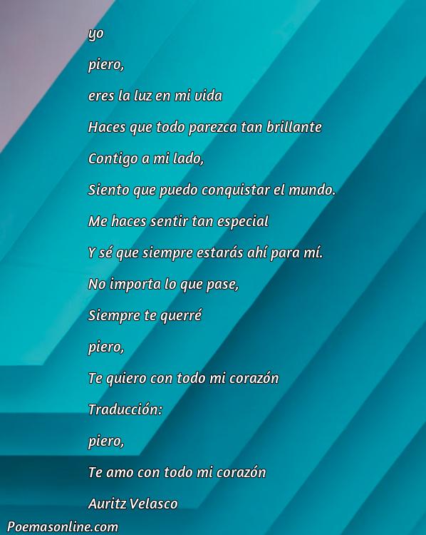 Mejor Poema para Piero, 5 Mejores Poemas para Piero