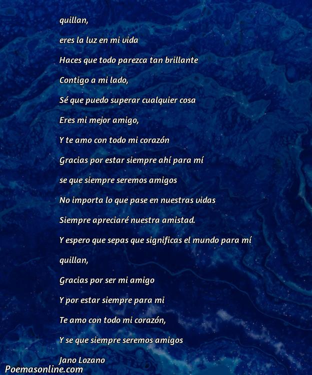Hermoso Poema para Quillan, Cinco Poemas para Quillan
