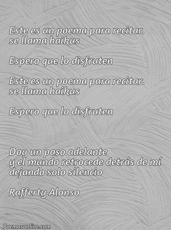 Excelente Poema para Recitar Cortos, Poemas para Recitar Cortos