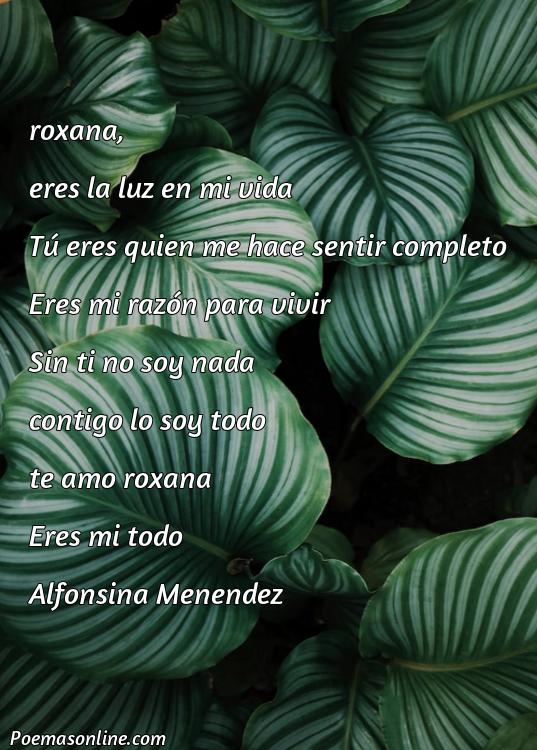 Mejor Poema para Roxana, Cinco Poemas para Roxana