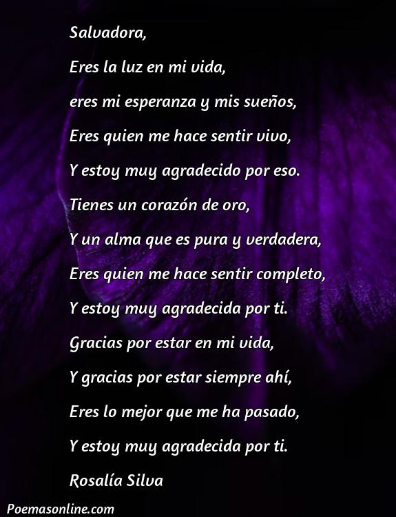 Excelente Poema para Salvadora, Cinco Poemas para Salvadora