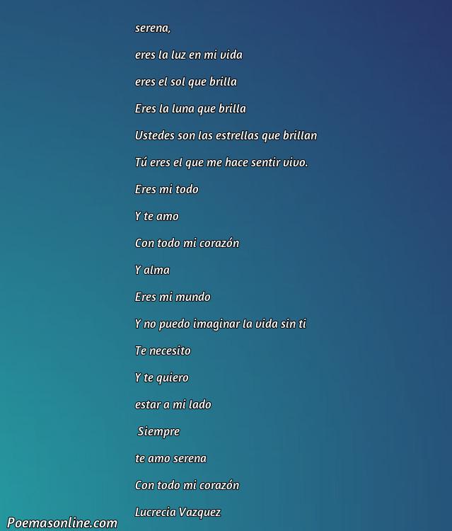 Hermoso Poema para Serena, Poemas para Serena