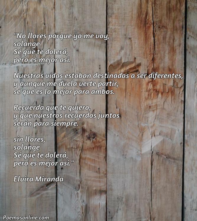 Reflexivo Poema para Solange, Cinco Poemas para Solange
