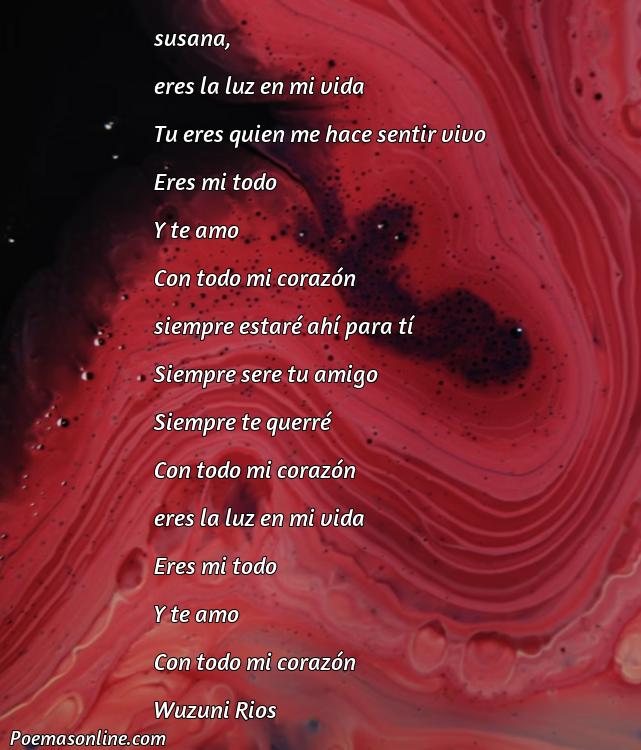 Corto Poema para Susana, 5 Mejores Poemas para Susana