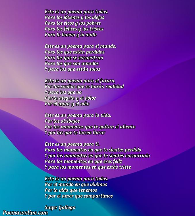 Corto Poema para Todos, 5 Mejores Poemas para Todos