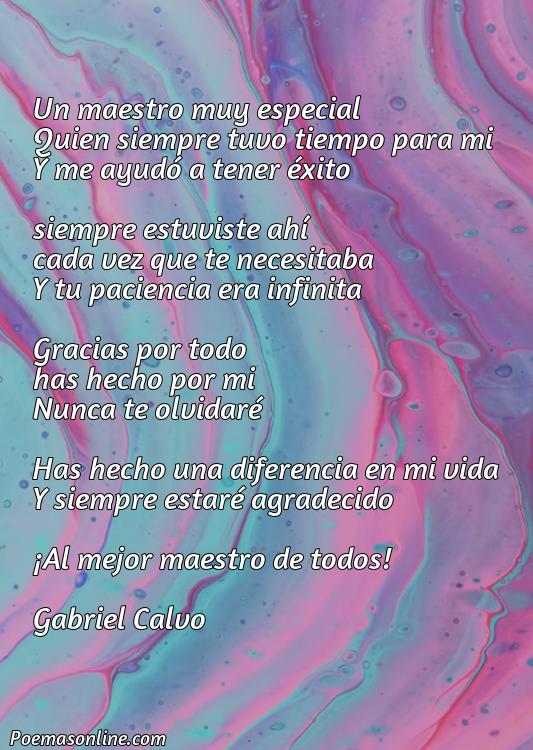 Inspirador Poema para un Profesor Muy Especial, Poemas para un Profesor Muy Especial