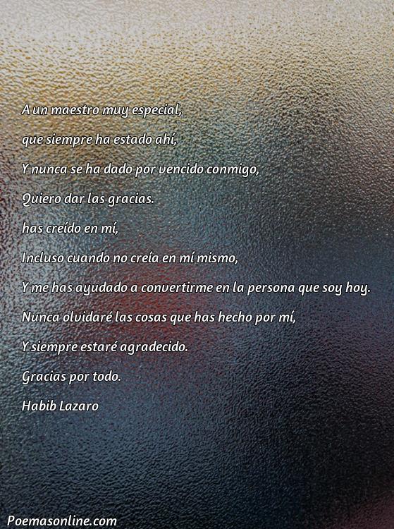 Hermoso Poema para un Profesor Muy Especial, 5 Mejores Poemas para un Profesor Muy Especial