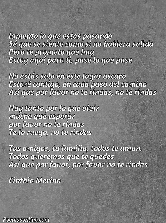 Lindo Poema para una Amiga que Se Intento Suicidar, Poemas para una Amiga que Se Intento Suicidar