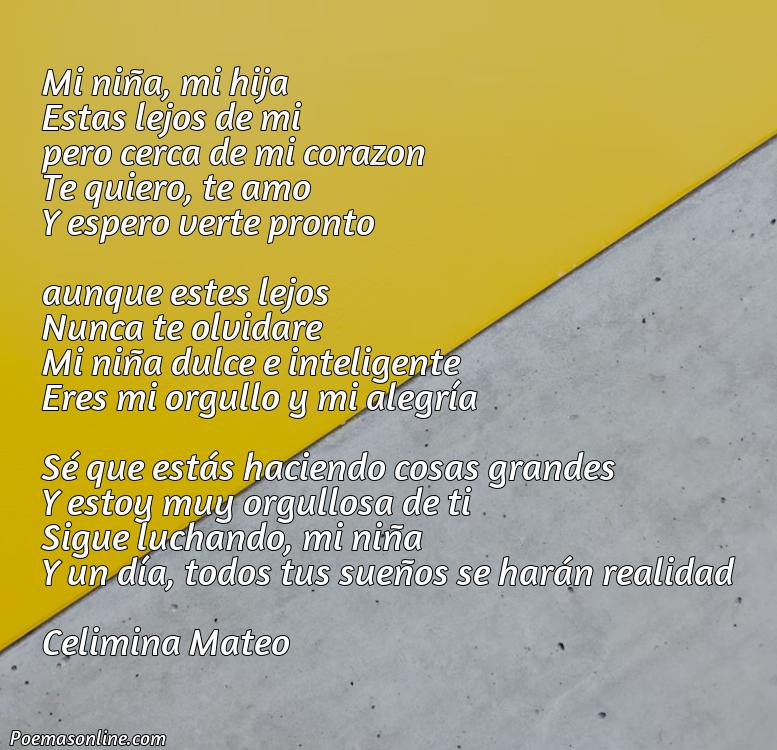 Reflexivo Poema para una Hija que Esta Lejos, Poemas para una Hija que Esta Lejos