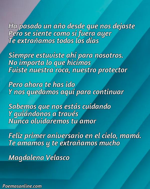 Reflexivo Poema para una Madre Fallecida en su Primer Aniversario, Cinco Poemas para una Madre Fallecida en su Primer Aniversario