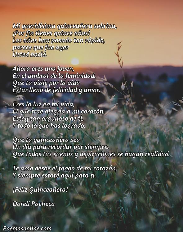 Inspirador Poema para una Quinceañera Sobrina, Cinco Mejores Poemas para una Quinceañera Sobrina