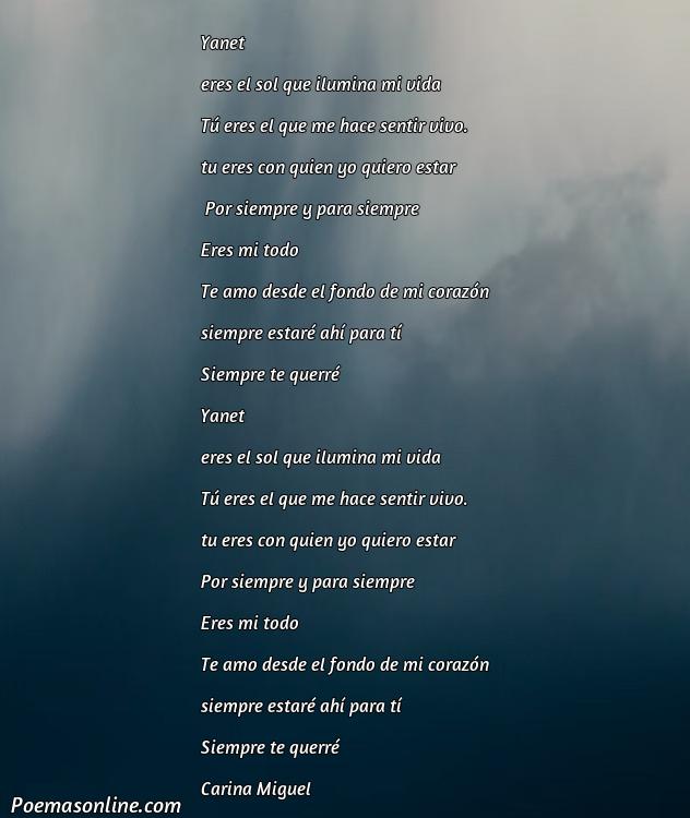 Reflexivo Poema para Yanet, 5 Mejores Poemas para Yanet