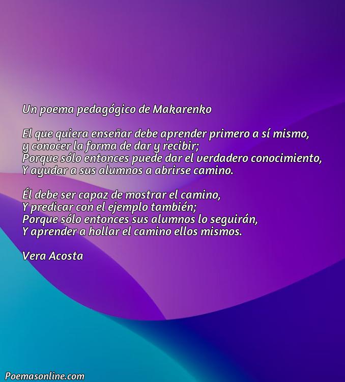 Reflexivo Poema Pedagógico de Makarenko, Cinco Mejores Poemas Pedagógico de Makarenko