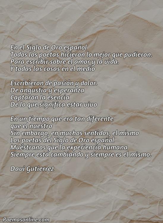 Hermoso Poema Siglo de Oro Español, Poemas Siglo de Oro Español