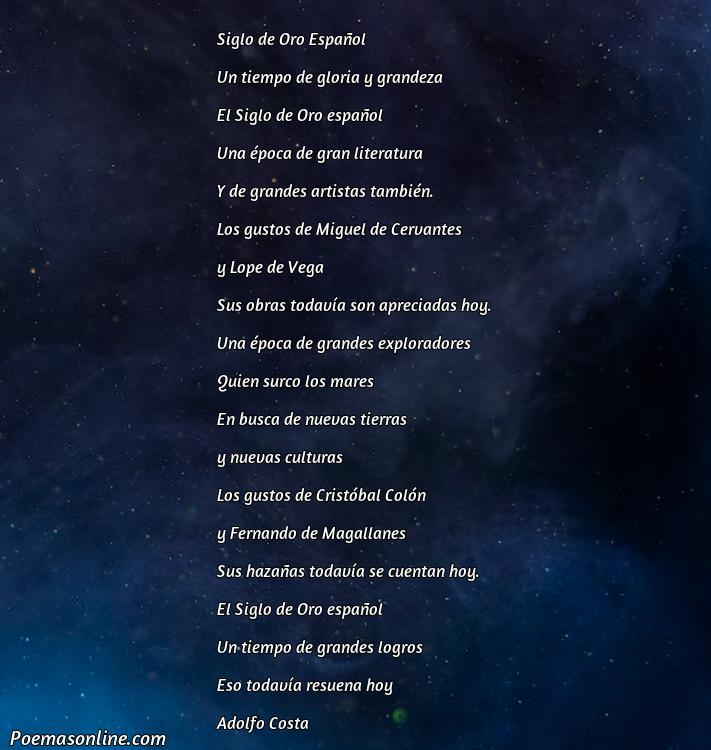 Lindo Poema Siglo de Oro Español, 5 Poemas Siglo de Oro Español