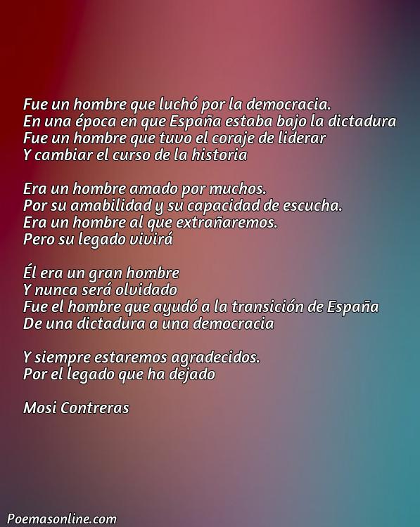 5 Poemas sobre Adolfo Suárez