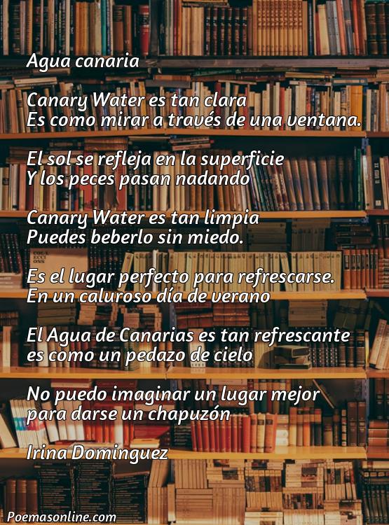 Inspirador Poema sobre Agua Canario, Poemas sobre Agua Canario