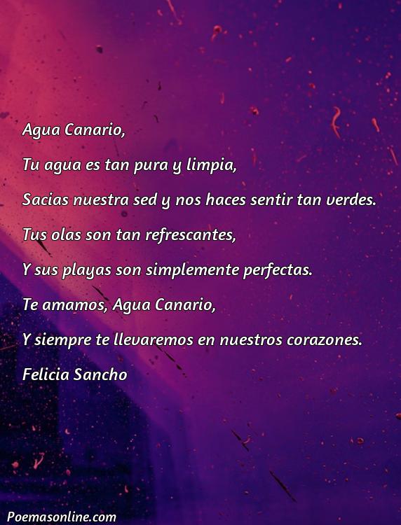 Hermoso Poema sobre Agua Canario, 5 Mejores Poemas sobre Agua Canario
