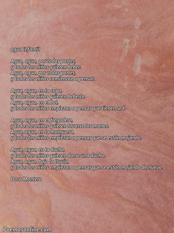 Corto Poema sobre Agua Infantil, Poemas sobre Agua Infantil