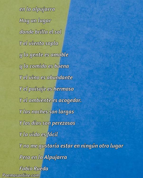 Reflexivo Poema sobre Alpujarra, Poemas sobre Alpujarra