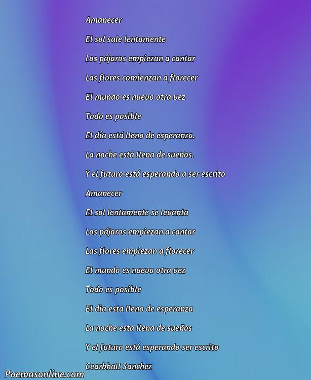 Hermoso Poema sobre Amanecer, Cinco Mejores Poemas sobre Amanecer