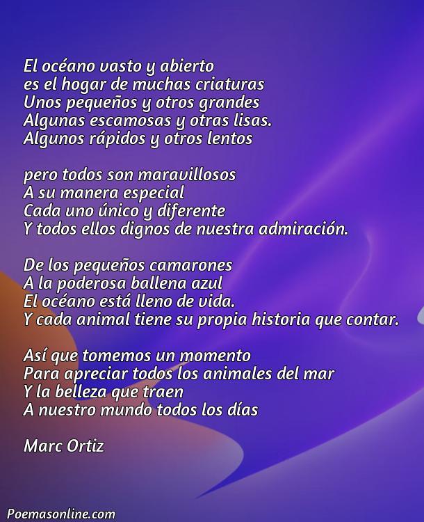 Corto Poema sobre Animales Marinos, Poemas sobre Animales Marinos