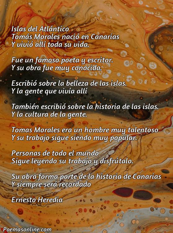 Mejor Poema sobre Canarias Tomas Morales, Poemas sobre Canarias Tomas Morales