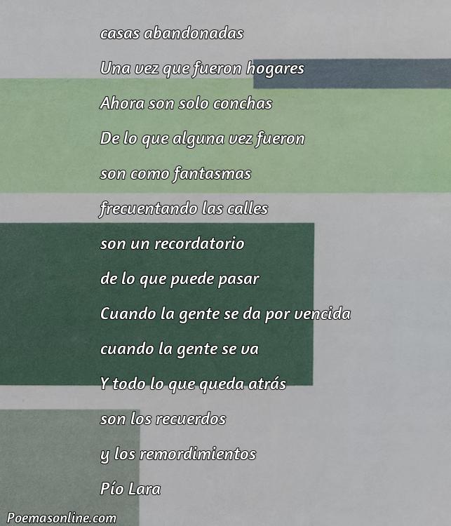 Corto Poema sobre Casas Abandonadas, Poemas sobre Casas Abandonadas