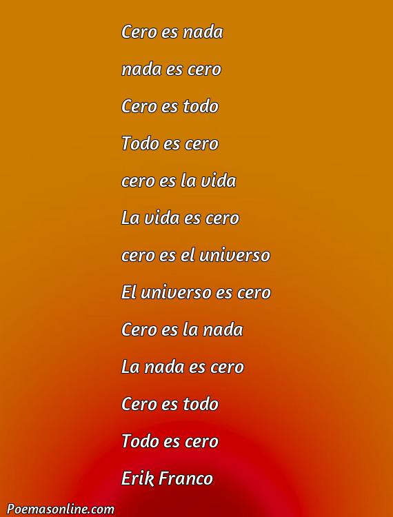 Excelente Poema sobre Cero, Cinco Mejores Poemas sobre Cero