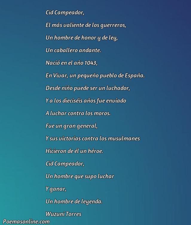 Excelente Poema sobre Cid Campeador, 5 Poemas sobre Cid Campeador