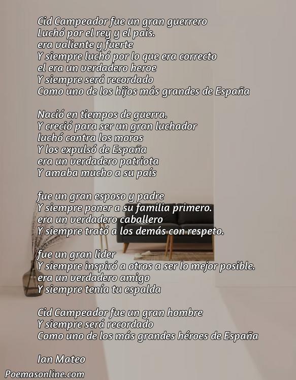 Hermoso Poema sobre Cid Campeador, Cinco Poemas sobre Cid Campeador