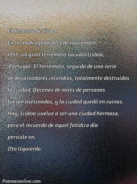 Mejor Poema sobre Desastre de Lisboa Rincón Vago, Poemas sobre Desastre de Lisboa Rincón Vago