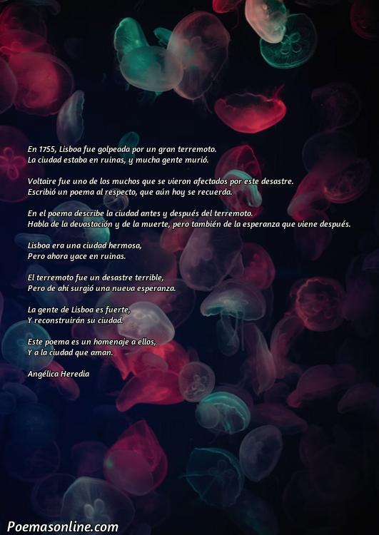 Corto Poema sobre Desastre de Lisboa Voltaire, Poemas sobre Desastre de Lisboa Voltaire