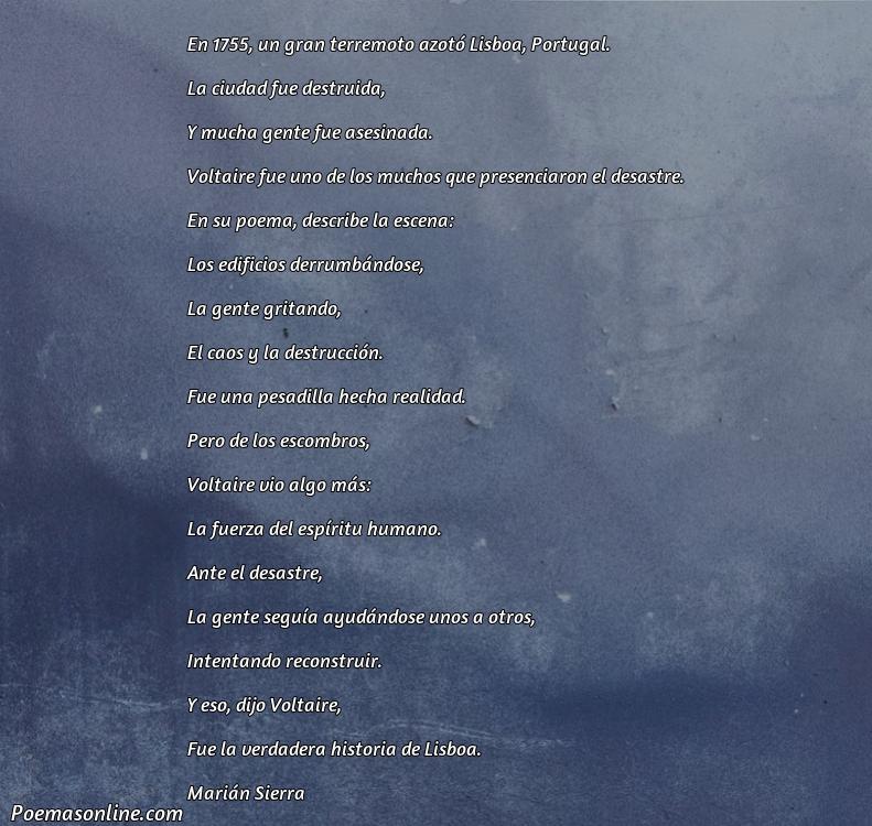 Lindo Poema sobre Desastre de Lisboa Voltaire Resumen, Cinco Mejores Poemas sobre Desastre de Lisboa Voltaire Resumen