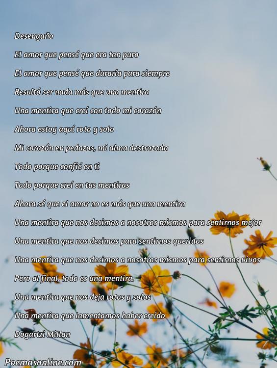 Corto Poema sobre Desengaño, Poemas sobre Desengaño