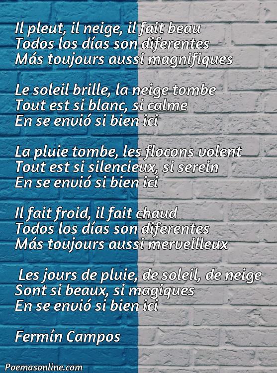 Inspirador Poema sobre Días de Lluvia Sol Nieve en Francés Fáciles, Poemas sobre Días de Lluvia Sol Nieve en Francés Fáciles