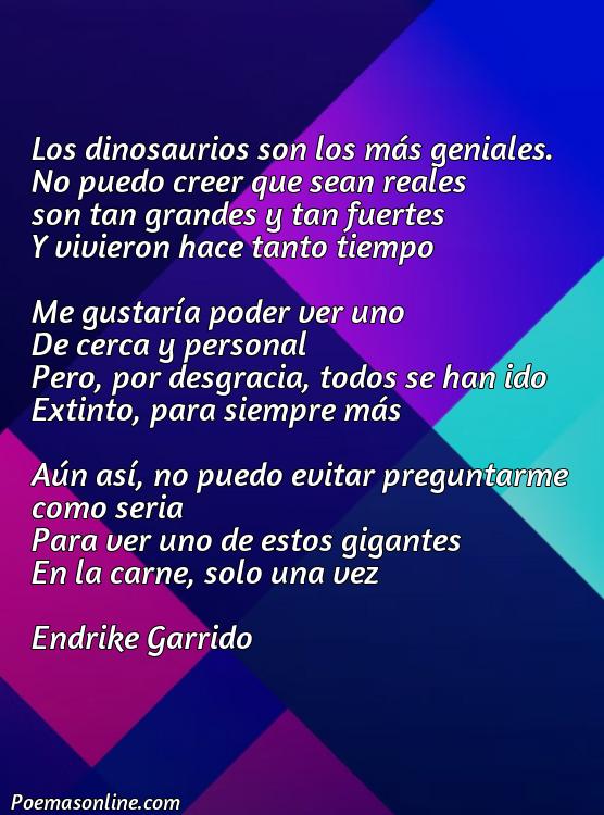 Lindo Poema sobre Dinosaurios, 5 Mejores Poemas sobre Dinosaurios