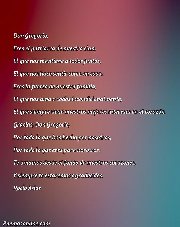 Inspirador Poema sobre Don Gregorio, 5 Mejores Poemas sobre Don Gregorio
