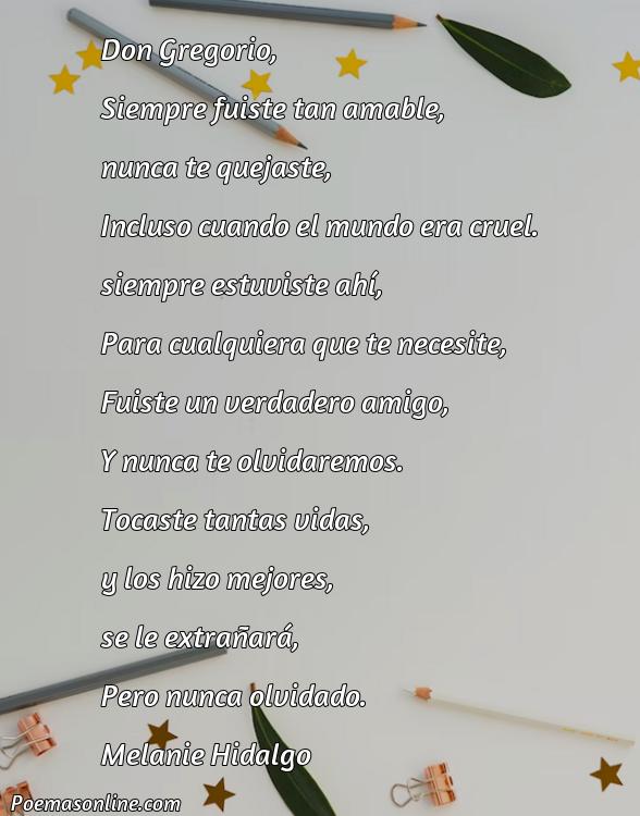 Excelente Poema sobre Don Gregorio, Cinco Poemas sobre Don Gregorio