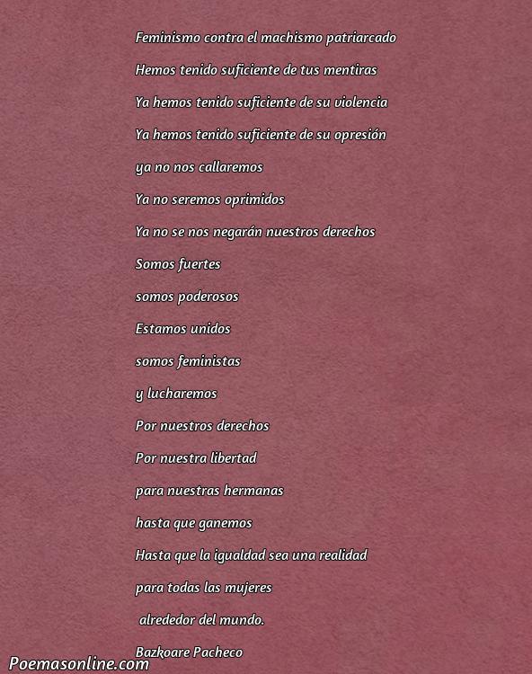 Hermoso Poema sobre Feminismo Contra Machismo Patriarcado, Poemas sobre Feminismo Contra Machismo Patriarcado
