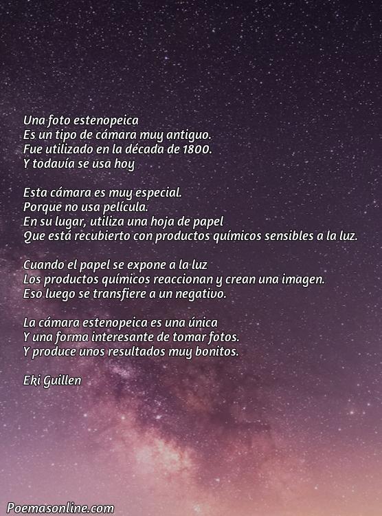 Hermoso Poema sobre Foto Estenopeica, Cinco Poemas sobre Foto Estenopeica