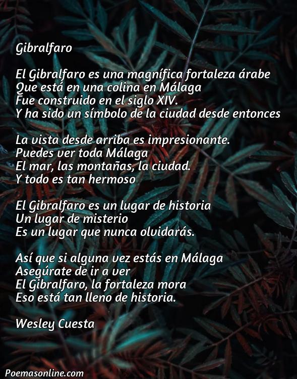 Reflexivo Poema sobre Gibralfaro Malaga, Cinco Mejores Poemas sobre Gibralfaro Malaga